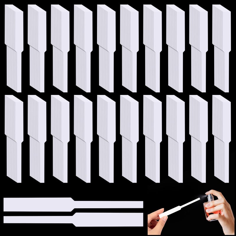 LHSYFBZ 600Pcs Perfume Test Strips, Fragrance Paper Strips, White Blotter Strips for Diffuser Aromatherapy Testing Scents - Image 1